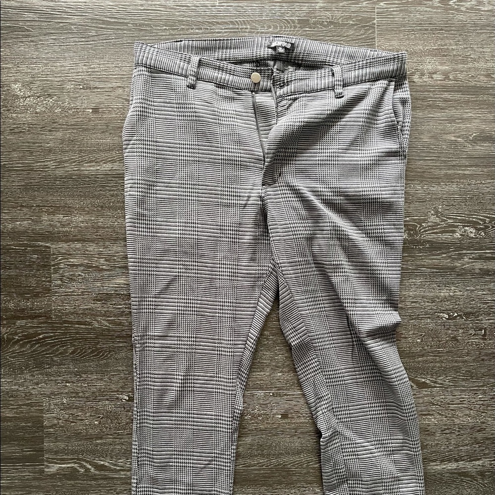 Men’s plaid check pants